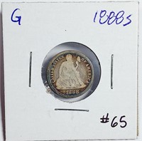 1888-S  Seated Liberty Dime   G