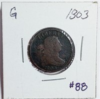 1803  Half Cent   G