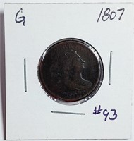 1807  Half Cent   G