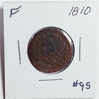 1810  Half Cent   F