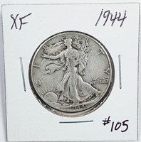 1944   Walking Liberty Half Dollar   XF