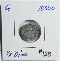 1850-O  Above Bow Liberty Seated Half Dime   G