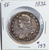 1832  Capped Bust Half Dollar   VF