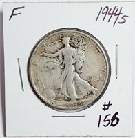 1944-S  Walking Liberty Half Dollar   F
