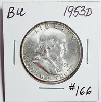 1953-D  Franklin Half Dollar   BU