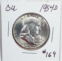 1954-D  Franklin Half Dollar   BU