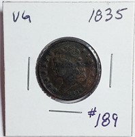 1835  Half Cent   VG