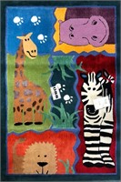 4' x 6' Zoomania Collection Zoo Area Rug