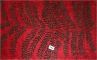 5' x 8' Red and Black Tree Room Size Rug