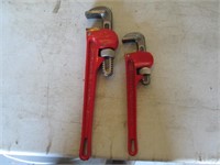 10 and 14" pipe wrenches