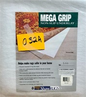 5' x 8' Mega Grip Non-Slip Underlay by Shaw Rugs