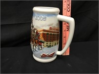 2008 Budweiser Beer Holiday Beer Stein