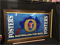 Foster's Beer Mirror 52 3/8 x 33 3/8"