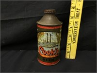 Cook's Goldblume Cone Top Beer Can w Cap