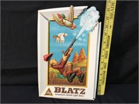 1975 Blatz Beer Plastic Hunting Sign
