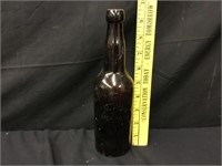 Early Embossed Beer Bottle COLUMBIA BREWING