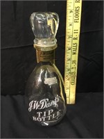 Vintage J.W. Dant's Whiskey TIP Bottle