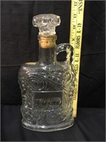 MCM OLD FORESTER Embossed Whiskey Bottle Decanter