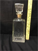 Vintage CROWN ROYAL Glass Whiskey Bottle Decanter