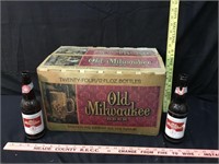 OLD MILWAUKEE Beer Cardboard Case w Mixed Bottles