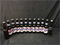 12 Vintage STERLING BEER Bottles with Caps