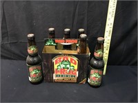 6 Pack BAD FROG BEER Bottles with Caps