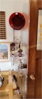 Ruby plate wind chimes and wall plate holder