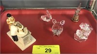 MINIATURE CRYSTAL FIGURINES, BAR FIGURINE