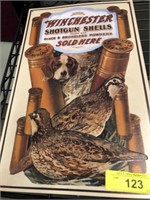 WINCHESTER METAL SIGN GROUSE