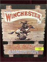 WINCHESTER COWBOY METAL SIGN
