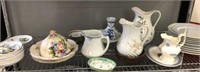 GROUP OF ASSORTED DISHES, ORIENTAL, FLORAL, MISC