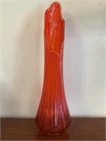 Mid Century Amberlina Vase