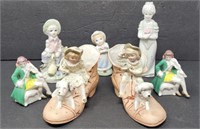 Collection of Antique Porcelain Figurines