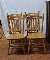 (4) Wooden Kitchen Chairs