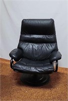 Leather Swivel Chair w/Base