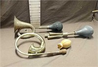 3 Brass Air Horns