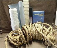 Large Rope, Lamp, Blue Vinal, Netting