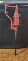 Vintage Oil Barrel Hand Crank Pump