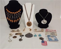 Necklaces, Earrings, Money Clip And More