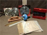 Saw Blades, Sewer Auger, Sand Paper, Tool Box