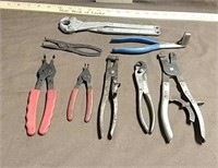 Snap Ring & Assorted Pliers