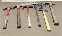 Assorted Hammers, Stanley Square, Grinding Wheel