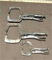 3 Vise Grip Clamps