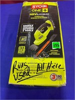 Ryobi Tested+Runs Cordless Shear/Shrubber Full Set