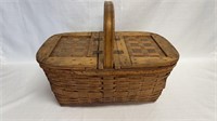 Vintage picnic basket.