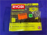 Ryobi Tested+Runs Variable Speed Drill