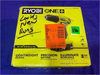 Ryobi Tested+Runs 3/8" Drill/Driver Cordless Kit