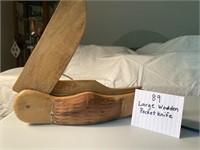 Large Wooden Pocket Knife