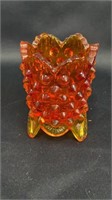 Fenton Amberina Hobnail Toothpick Holder