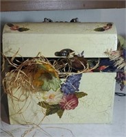 Decorative box of fall flowers